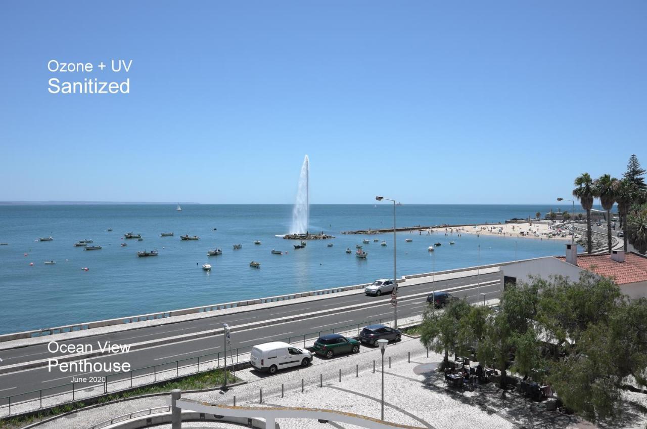 شقة Ocean View Penthouse Paço de Arcos المظهر الخارجي الصورة